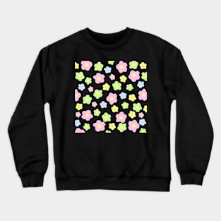 Vintage Aesthetic Minimalist Pastel Color Flowers Crewneck Sweatshirt